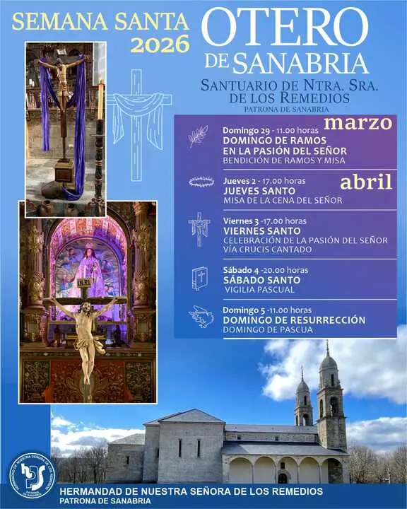 Actos Semana Santa Santuario de los remedios en Sanabria
