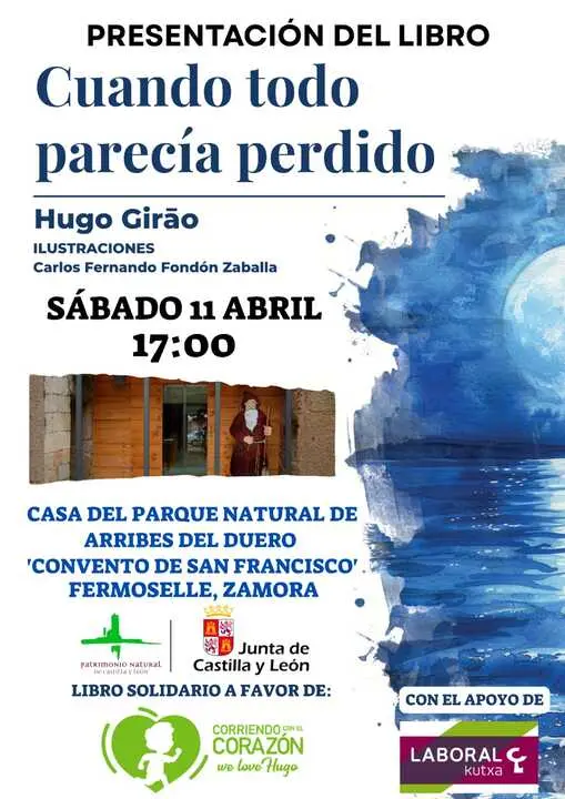 presentaci&oacute;n libro solidario a favor de Corriendo con el Coraz&oacute;n por Hugo