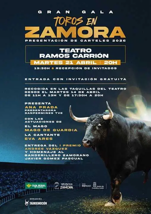 Gala de Toros een Zamora presentaci&oacute;n carteles San Pedro