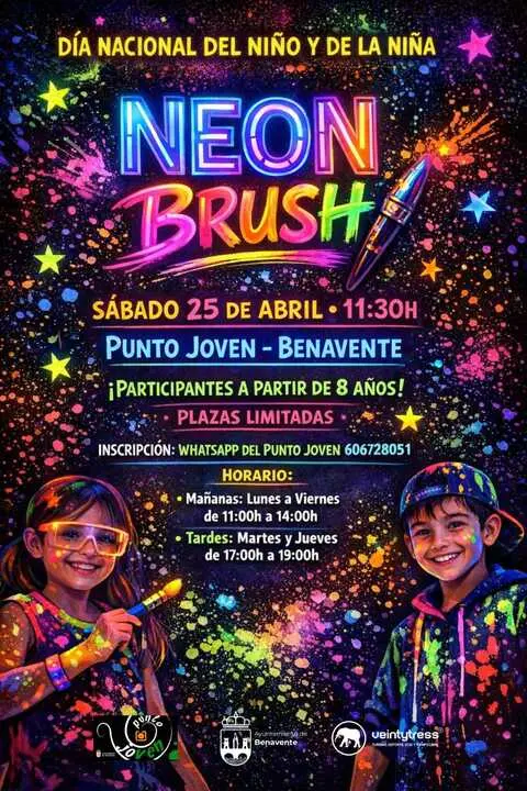 Neon Brush Benavente cartel
