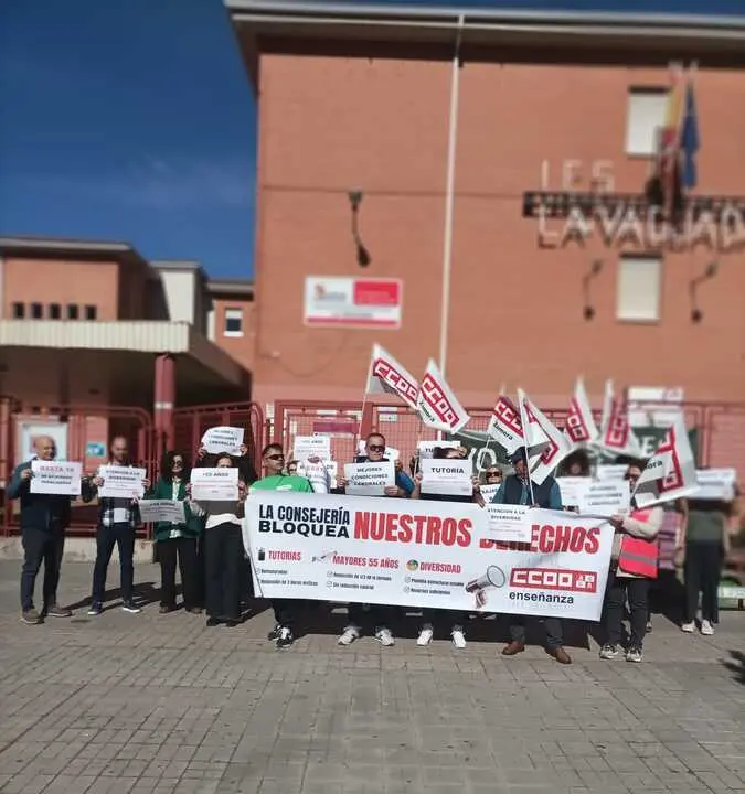 Concentraci&oacute;n de CC OO en La Vaguada