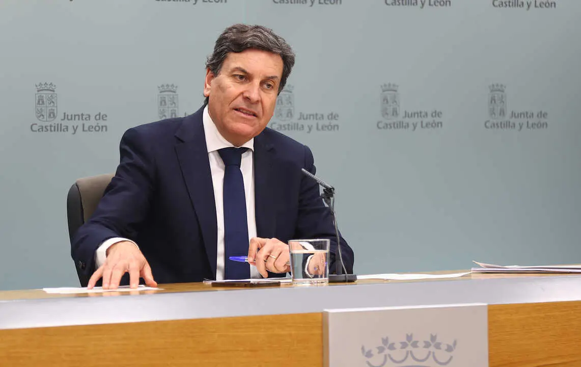 Carlos Carriedo en la rueda de prensa posterior al Consejo de Gobierno