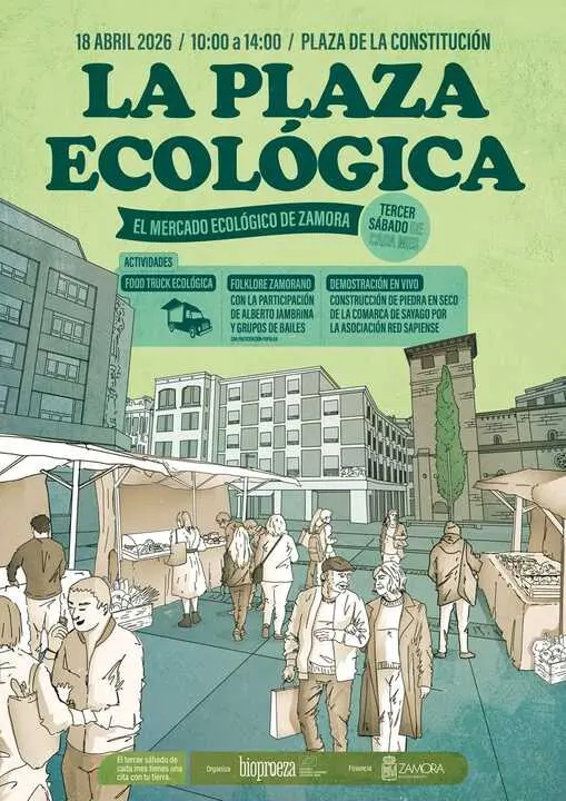 Cartel anunciador de la Plaza Ecol&oacute;gica