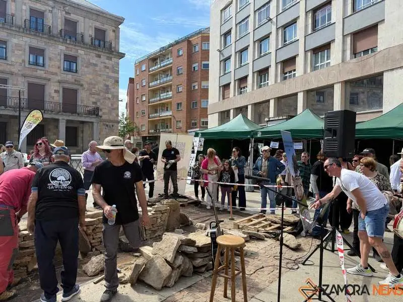 mercado ecol&oacute;gico y piedra de Sayago en Zamora _3