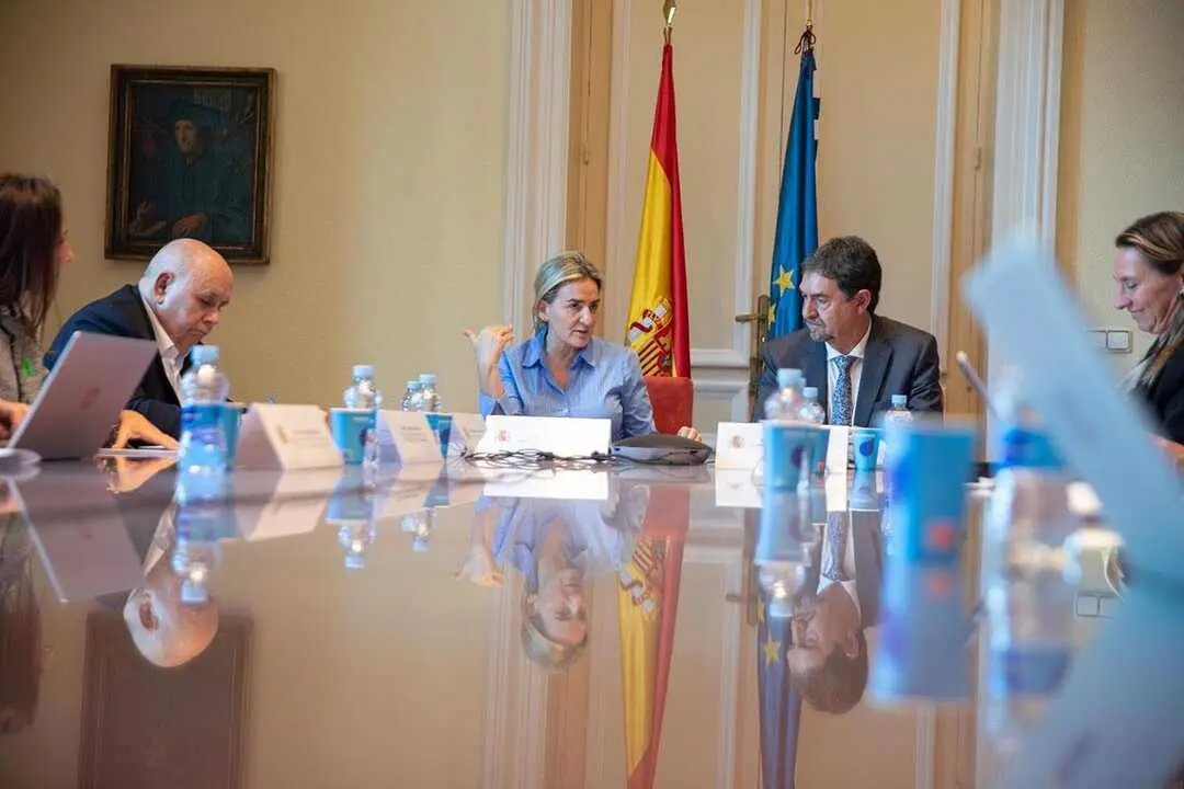 La ministra de Educaci&oacute;n, Formaci&oacute;n Profesional y Deportes, Milagros Tol&oacute;n, durante la reuni&oacute;n de la Comisi&oacute;n Permanente del Observatorio Estatal de la Convivencia Escolar