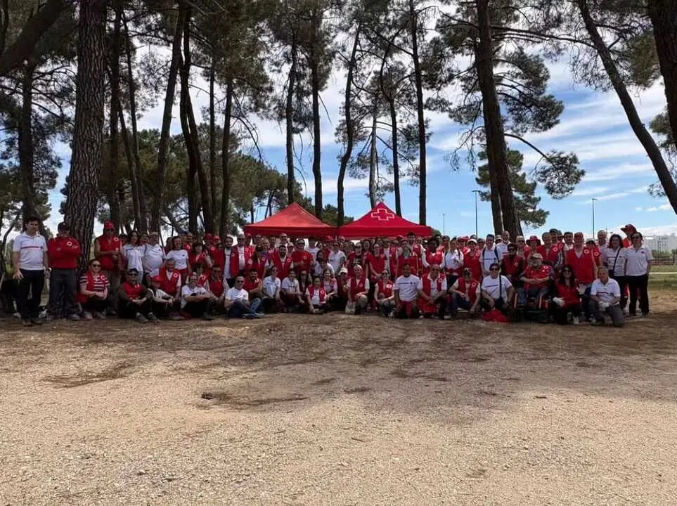 Jornada de reforestaci&oacute;n Aranda de Duero voluntarios de Cruz Roja - imagen Cruz Roja Zamora redes
