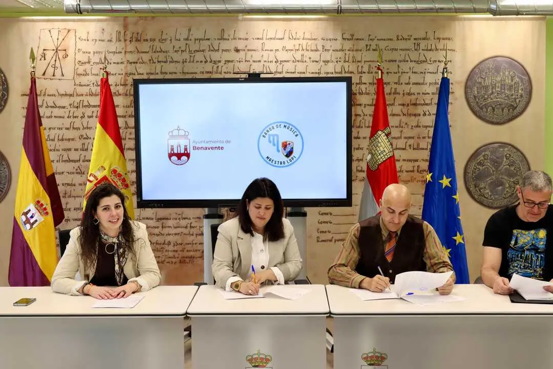 Convenio Ayuntamiento de Benavente con la Banda Mestro Lupi