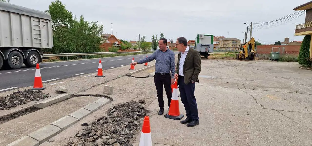 &Aacute;ngel Blanco en un momento de la visita
