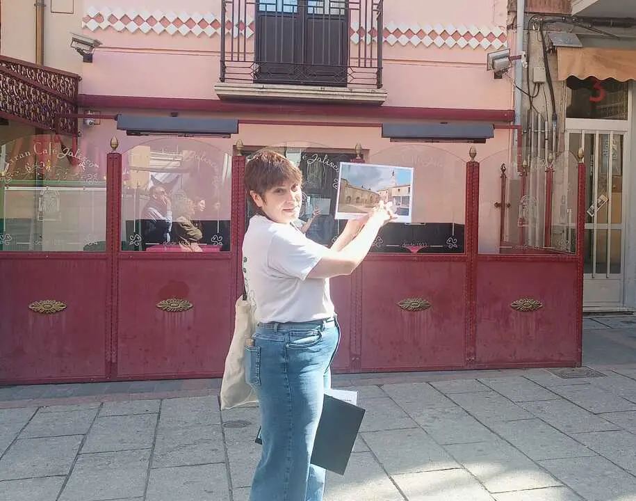 Bea Barrios muestra im&aacute;genes de la Zamora comercial antigua