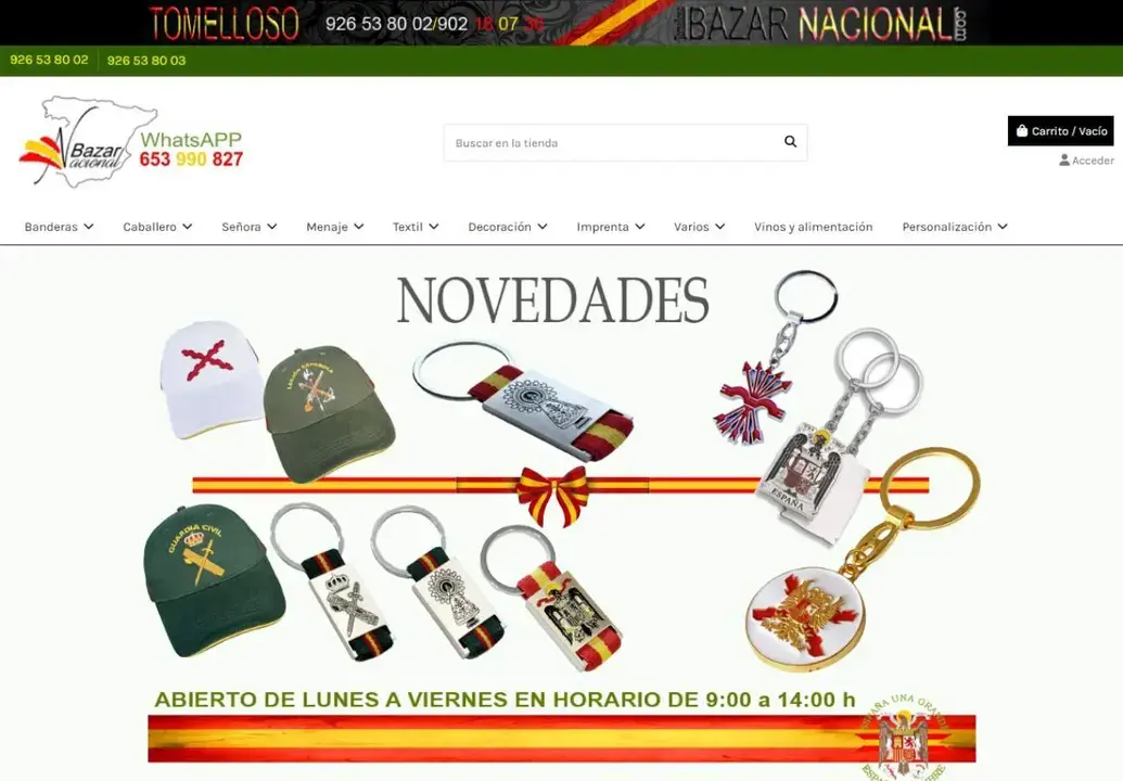 P&aacute;gina web denunciada - imagen FACUA