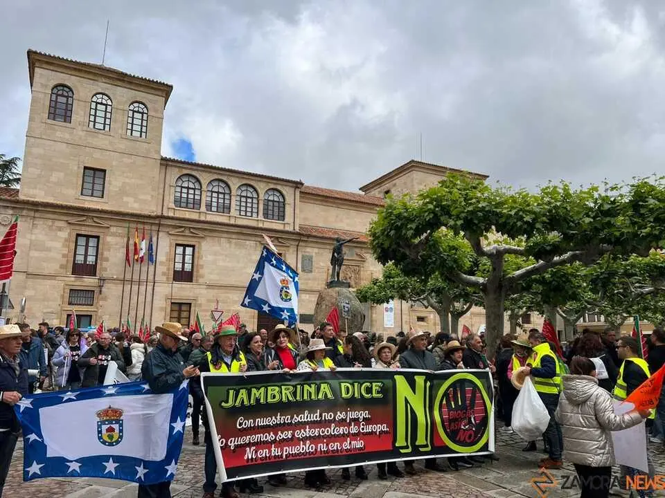 Manifestaci&oacute;n contra las plantas de biog&aacute;s Zamora _3