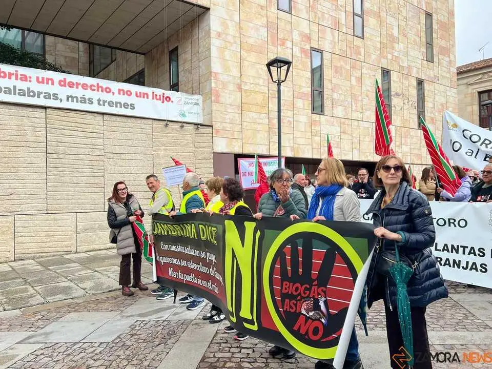 Manifestaci&oacute;n contra las plantas de biog&aacute;s Zamora _12