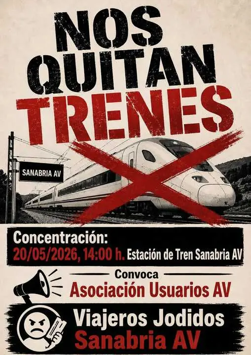 Concentraci&oacute;n tren Sanabria