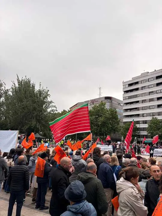 Manifestaci&oacute;n contra el biog&aacute;s Zamora
