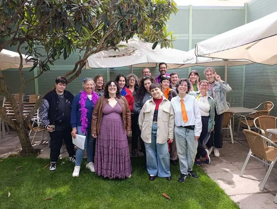 Algunos de los integrantes del coro Kuza