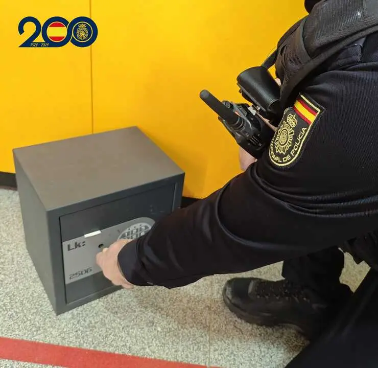 caja fuerte. imagen Policia nacional Zamora