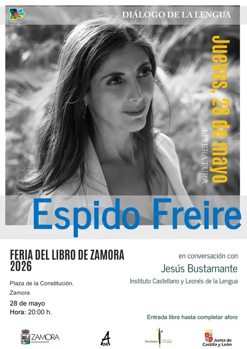28-05-2026. [Feria del Libro de Zamora]. Espido Freire. Dialogo de la lengua - A4