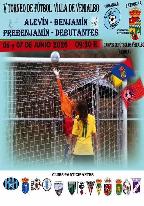 cartel V trofeo F&uacute;tbol Villa Venialbo
