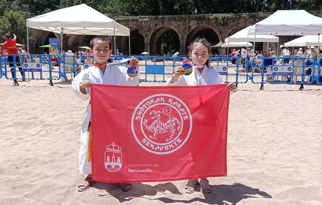 Shotokam Karate Benavente dos bronces Campeonato de Espa&ntilde;a de Karate Playa