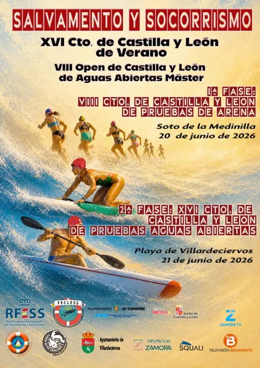 IMAGEN Cartel XVI Cto CyL Verano Salvamento y Socorrismo