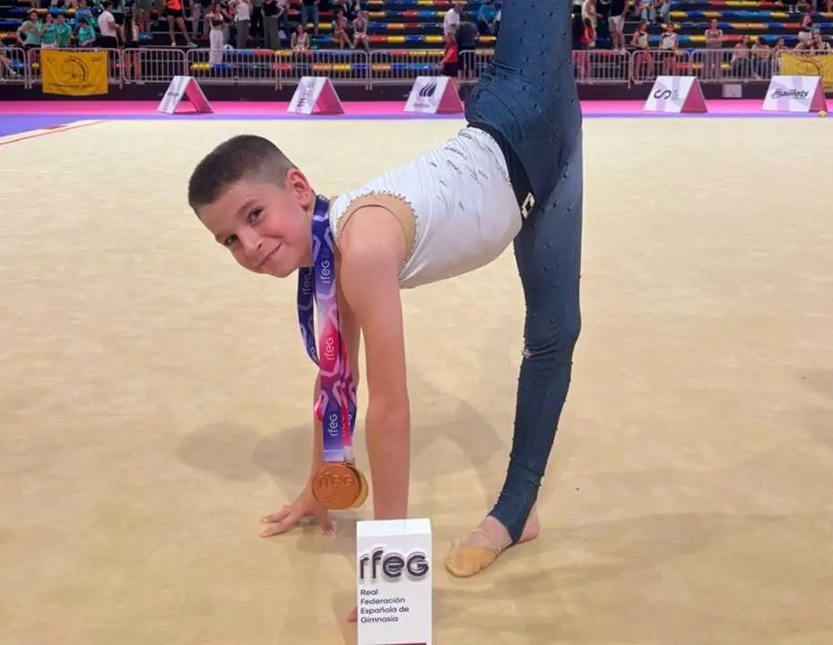 Jorge Barrio con su medalla de Oro