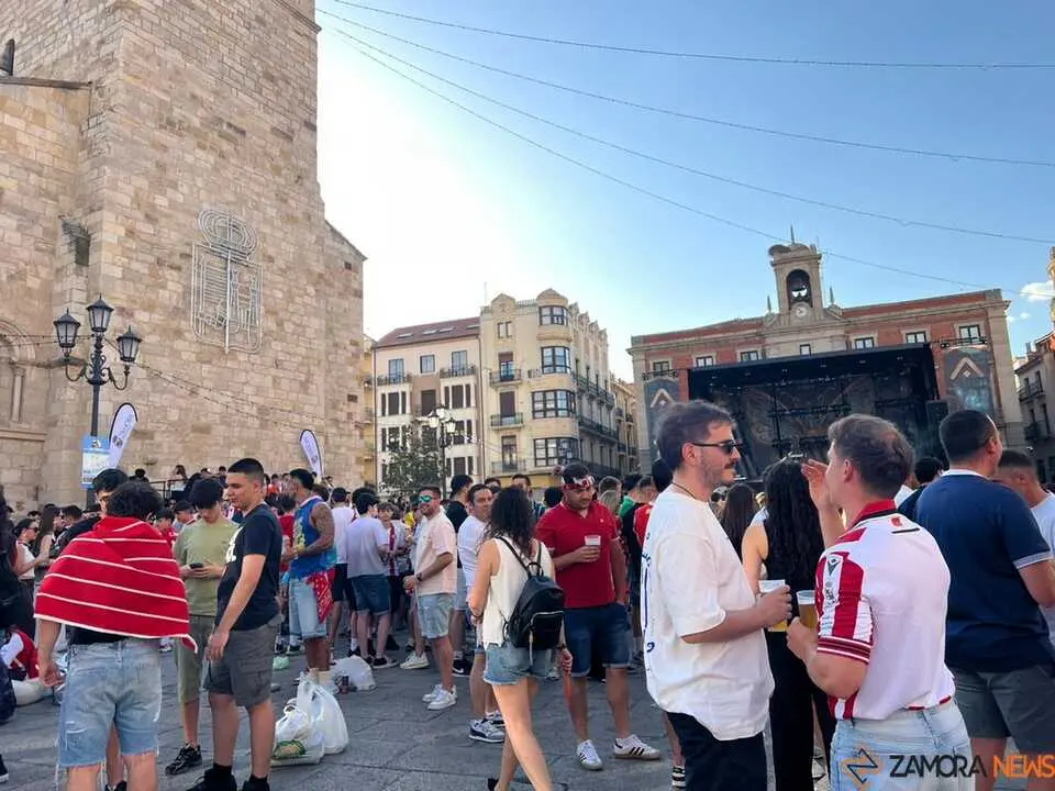 Ambiente Zamora antes del encuentro Zamora CF 
