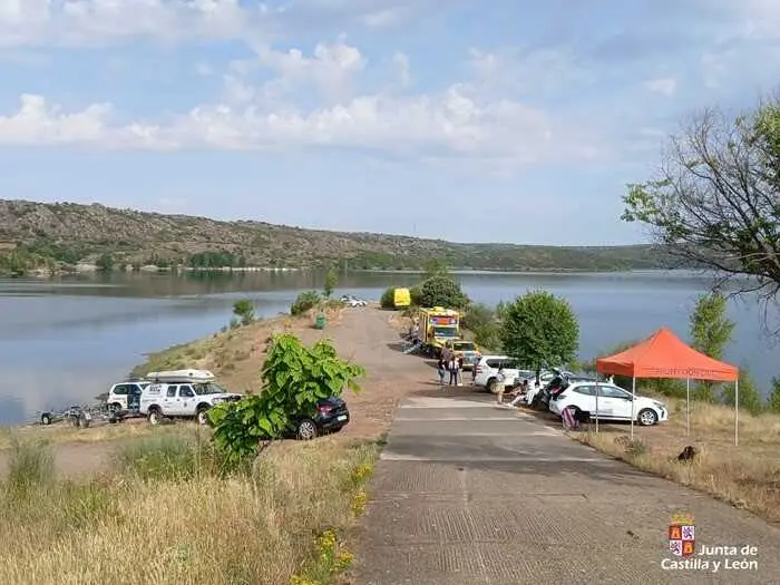 Operativo de b&uacute;squeda j&oacute;ven desaparecido embalse de Ricobayo _6