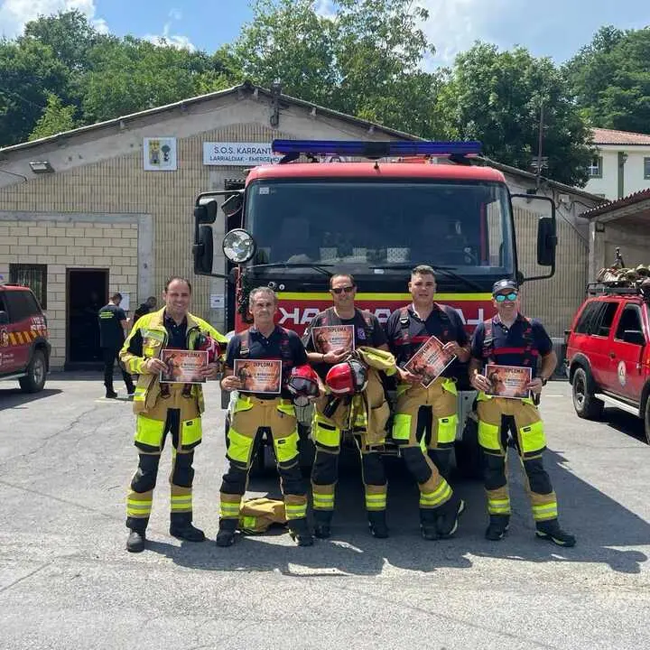 Bomberos voluntarios de Toro fomaci&oacute; Pa&iacute;s Vasco