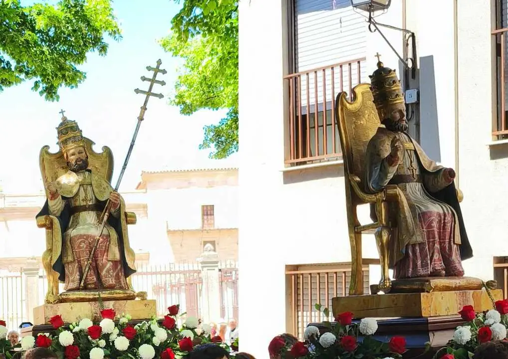 San Pedro pierde la mano y el b&aacute;culo en plena procesi&oacute;n del d&iacute;a de su festividad