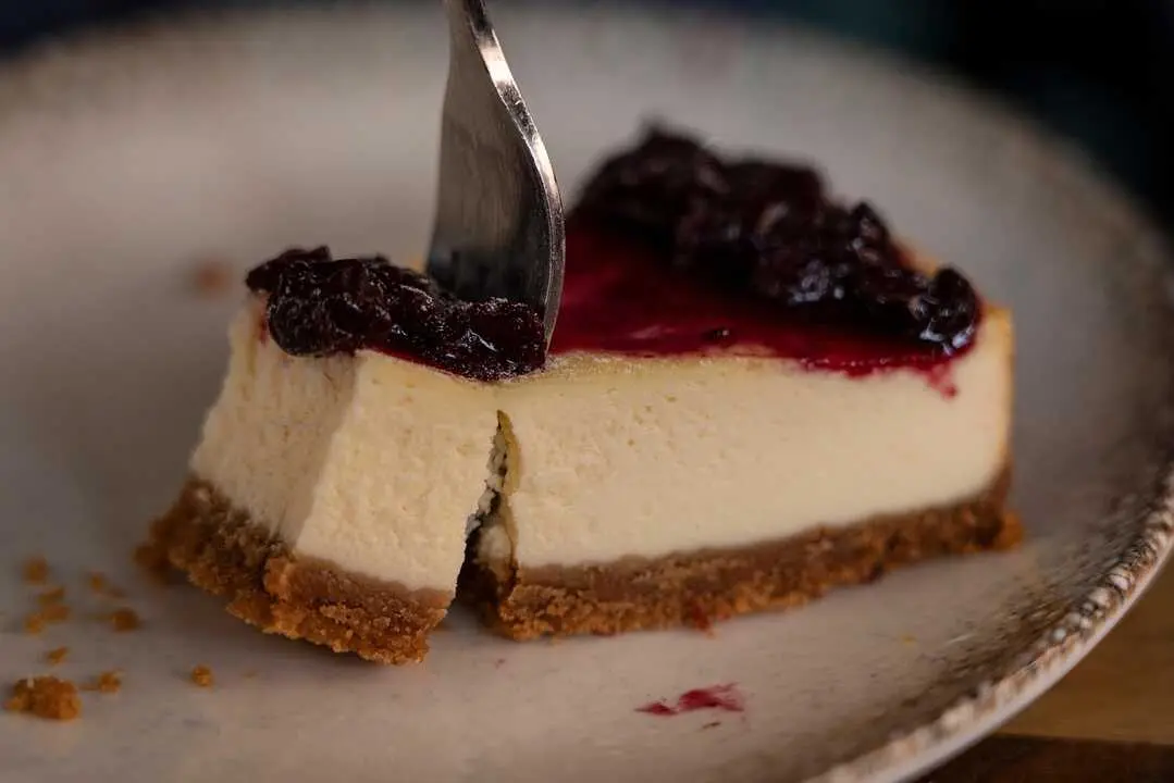 Tarta de queso - imagen de archivo