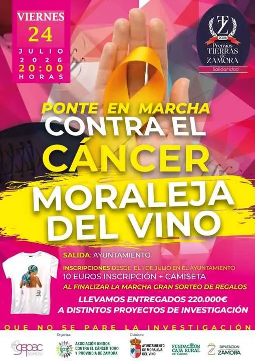Marcha contra el c&aacute;ncer Moraleja del vino