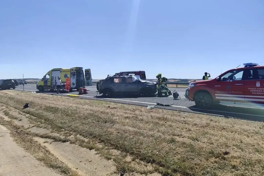 Accidente Palencia A-67 - Imagen Valladolid Plural