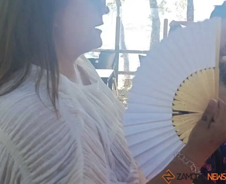 Mujer con abanico