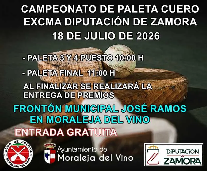 Cartel anunciador en la competici&oacute;n