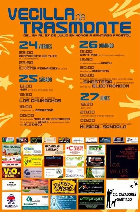 cartel de fiestas de Vecilla de Transmonte