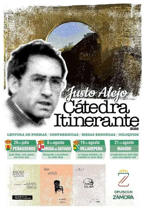 cartel JUSTO ALEJO C&Aacute;TEDRA ITINERANTE