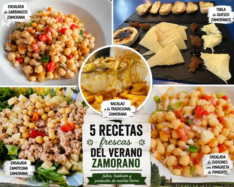 Cinco recetas frescas con legumbres y productos de Zamora