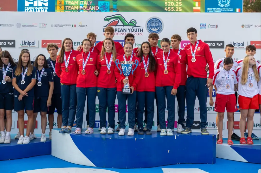 podium selecci&oacute;n espa&ntilde;ola