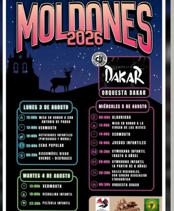 cartel fiestas de Moldones