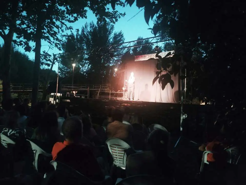 David Fontecha durante su actuaci&oacute;n en las Ace&ntilde;as de Caba&ntilde;ales
