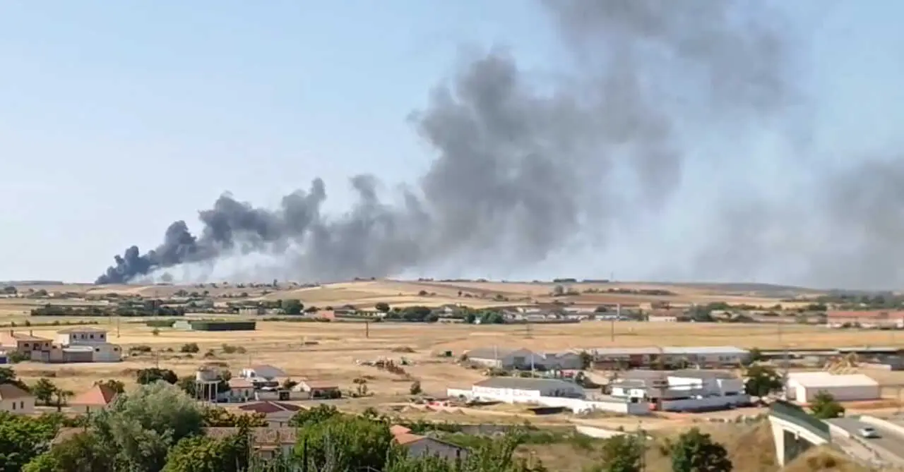 Incendio planta reciclaje