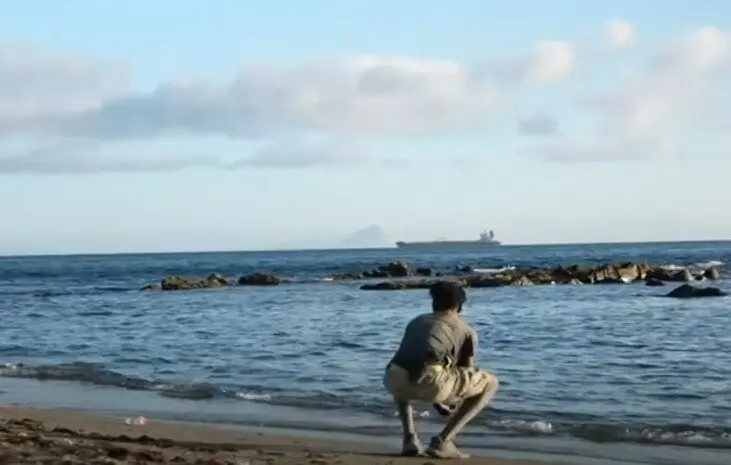 Menores en Ceuta. Captura de un v&iacute;deo de RTVE