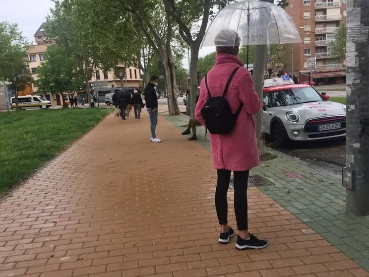 Imagen de archivo de personas paseando por Zamora