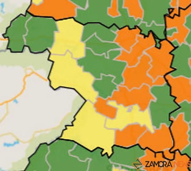 Mapa de incidencia por ZBS