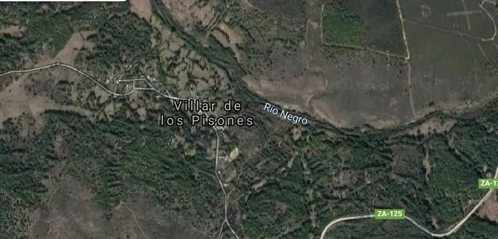 Villar de los Pisones, imagen satélite