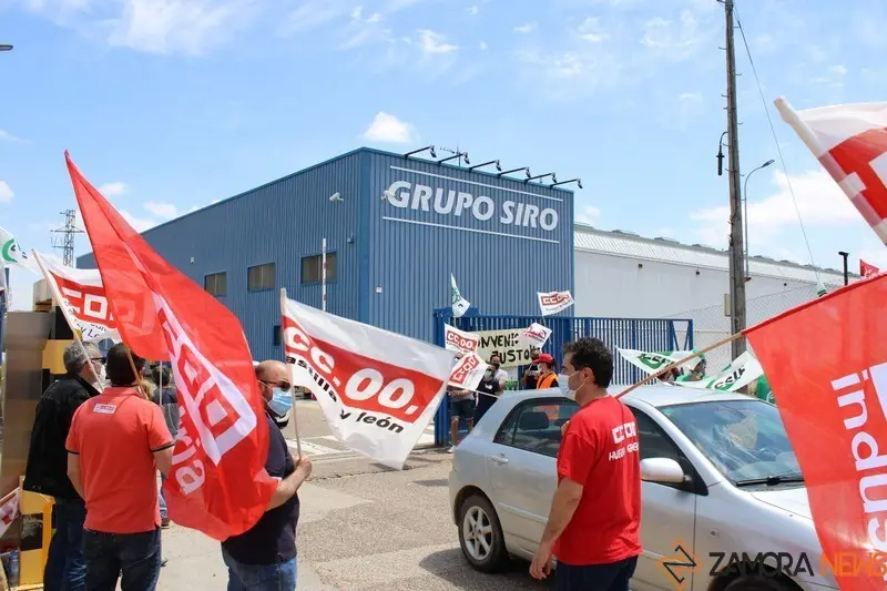 Imagen de archivo de una protesta trabajadores Siro en Toro