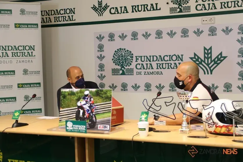 Carlos Blanco durante la presentación del Campeonato de España de Velocidad HANDY para personas con discapacidad