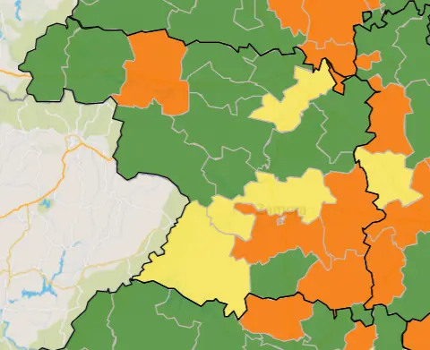 Mapa ZBS a siete días (15 de junio)