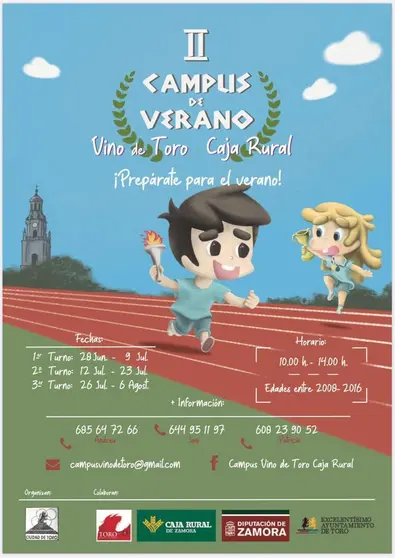 Cartel II Campus de Verano Vino Toro Caja Rural