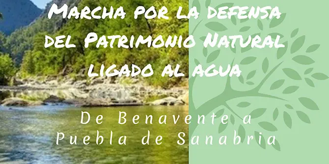 Cartel marcha de la Plataforma Ríos de Aguas Limpias